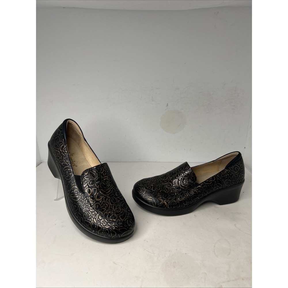 ALEGRIA EMMA Rose Bronze Bouquet Career Slip‎ On Shoes #548 EU 42/ US 11.5-12